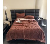 2024 new Tuff velvet solid color jacquard multifunctional cover blanket blanket jacquard butterfly model