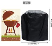 Cubierta De Barbacoa Impermeable Y Resistente Al Polvo Para Weber Tamaño 8 Apto Para Barbacoas Redondas Protección Contra La Lluvia MOV