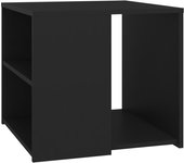 vidaXL Mesa auxiliar madera contrachapada 50x50x45 cm Blanco, Negro, Gris Mesa de sofá Mesa de Entrada para Salón Consola de Entrada Mueble Recibidor Mesita Mesa auxiliar Salon