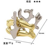 Classic IQ Metal Brain teaser Magic Puzzles Game Toys For Children Adults Funny Gifts Educational Toys Metal Puzzle