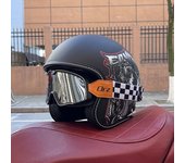 2024 NEW motorcycle helmet for men and women 3C certification 3/4 helmet retro half helmet motorcycle commuting for all seasons
