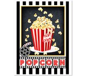 Movie Night Party Logo Posters Theater Wall Art Pictures Popcorn Film Sign Canvas Painting Cinema Art Prints Modern  Home Decor