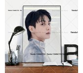 1PC Pop Jungkook 3D Singer Poster Self-adhesive Art Waterproof Paper Sticker Coffee House Bar Room Wall Decor