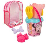 Minnie Set cubo playa c/accesorios y mochila transporte