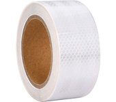 Cinta reflectora de 10 m x 5 cm, impermeable, autoadhesiva, para exteriores, ideal para coches, camiones, motocicletas, barcos, bicicletas, remolques, caravanas y cochecitos de bebé.