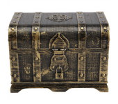 Pirate Treasure Chest Decorative Treasure Chest Keepsake Jewelry Box Plastic Toy Treasure Boxes Party Decor Large Size B