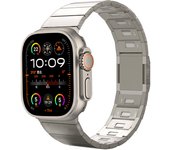 Luxury Stainless Steel Strap for Apple Watch Band Ultra 49mm 45mm 46mm  Titanium Color Magnetic Bracelet for IWatch 10 9 8 7 6 5