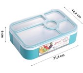 Bento Box Large Capacity Bpa-free Bento Box 5-compartment Lunch Container for Adults Ideal Kitchen Storage Supplies Lunch Box