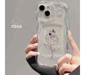 Rose Transparent Creative Mobile Phone Case Mobile Phone Protective Cover for iPhone 15PLUS 14 13 12 11 X XS XR