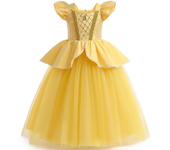 2024 Costumes for Girls Cosplay Princess Belle Mermaid Rapunzel Jasmine Clothes Princess Dress for Girl Cinderella Elsa Dress Up
