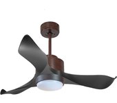 Ventilador de techo Reversible Termostato Dimable Wifi Motor DC Techos Inclinados Mando a Distancia Luz tres tonos Adaptador 2/3 Aspas Hypersilence Memoria