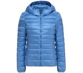 7XL Talla Grande, Invierno Chaqueta de plástico ultraligera with capucha para Mujer, Abrigo