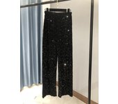 The New Women's Fashion Trendy Sparkling Gold Pants Relaxation of Tall Waist Wide-legged Pants Women's South Korean Style