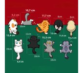 Cat Set Car Stickers Motorcycle Front Cowl Fuel Tank Helmet Decals Auto Window Bumper Body Decoration Cartoon Car Accessories