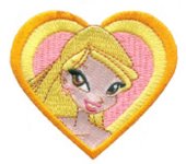 Parches Ropa Winx – Parche Bordado Ropa – (licencia oficial) – Magia – Fantasía – Winx Club – Stella – Hada – 7,1 x 6,3 cm. - Moda The Happy Patch