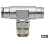 Cofan Conexión T Tubo 8mm. Macho 3/8 - Circuitos Eléctricos y Piezas