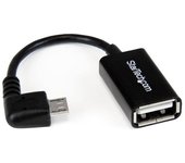 StarTech.com - Cable Adaptador Micro USB a USB OTG Acodado a la Derecha de 12cm - Macho a Hembra UUSBOTGRA