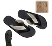 Chanclas con forma oculta, chanclas con lápiz oculto, chanclas con estampado divertido para mujeres y hombres, sandalias antideslizantes de secado rápido y cómodas para la playa