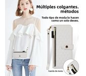 Crossbody Strap Leather Wallet Funda for Samsung Galaxy Z Fold 6 5 4 3 Fold4 Fold5 Fold6 5G 2024 Phone Cover