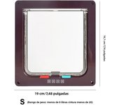 Dog Cat Kitten Flap Puppy Kitten Safety In/out Pet Door with 4 Way Security Lock Door Pet Doors Sliding Door Safety Pet Door