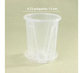 1Pc Root Control Transparent Flower Pot With Tray For Phalaenopsis Orchid Planting With Stomata Flower Pot Home Gardening Decor