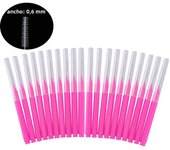20Pcs Mini Eyebrow Brush Brow Perm Brush Disposable Brow Lifting Brushes Bendable Micro Eyelash Brush Applicators Makeup Tools