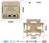 MOES Star Ring Series Mini Tuya WiFi/Zigbee Smart Switch DIY Module Light Switch 1/2 Gang Remote Control Work Alexa Google Home