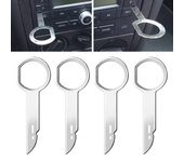 2 Pair Radio CD Stereo Removal Key Release Pin Extractor For Ford Focus Mondeo C-Max Fiesta Transit Car Extraction Install Tools