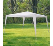 Pergola desmontable blanca, 3x3 metros