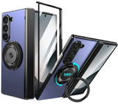 360 Rotating Magnetic Ring Holder Phone Case For Samsung Galaxy Z Fold 6 5 4 3 5G Front Screen Protector Hinge Protective Cover