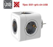 Massfa Multi Usb Power Strip Electrical Plug Cube Multiple Extension Socket with 4 Eu Outlets 3680W Adapter for Home Office