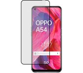 Tumundosmartphone Protector Cristal Templado Completo 5D Full Glue Negro para Oppo A54 5G / A74 5G Vidrio
