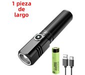 Powerful Led Flashlight XHP50 Use 18650 Battery Shot Long Smart Type-c Rechargeable Torch Lamp Waterproof Flashlight For Camping