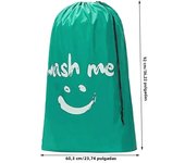XL Travel Laundry Bag Wash Me Dirty Clothes Organizer Large Enough to Hold 4 Loads of Laundry Wash Drawstring Bag