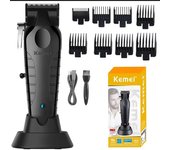 Kemei Professional Hair Clipper For Men Adjustable Beard Electric Hair Trimmer Rechargeable Hair Cutting Machine Barber tool