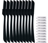 Karsyngirl 5/10Pcs Facial Face Razor Eyebrow Trimmers Blades Shaver Knife Blade Eye Brow Shaping Hair Remover Tools