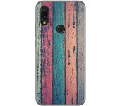Tumundosmartphone Funda Gel Tpu para Xiaomi Redmi 7 diseño Madera 10 Dibujos