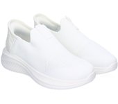 PuntoSalao Zapatillas deportivas cómodas sin cordones para mujer color blanco HT20-38