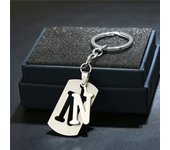 NEW DIY Stainless Steel A-Z Letters key Chain Charm 26 Letters KeyChain Men Women keychain Couple gift Jewelry Car Key Ring