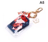 1X Omamori Maneki Neko Dispel Misfortune Lucky Key Holder Keyring Keychain Gifts