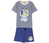 Pijama Manga Corta Bluey Rayas Niño 76759
