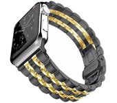 For Apple Watch Band 42mm 46mm 44mm 40mm 41mm 45mm 49mm Metal Bracelet iWatch Series 10 SE Ultra 2 Luxury Stainless Steel Strap