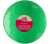 Glotomania - Cake Drum Redondo Verde (Funcajes) - 30 Cm Ø - Cartón Resistente