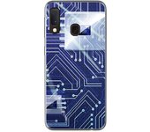 Tumundosmartphone Funda Gel Tpu para Samsung Galaxy A20e 5.8 diseño Circuito Dibujos