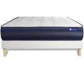Pack colchón Actilatex tech 135x190cm + Somier multiláminas, Látex y espuma viscoelástica, 5 zonas de confort