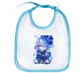 MERCHANDMANIA BABERO COLOR dama elemental agua espadachina mmo jrpg baby bib videojuego juego waifu