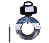 EDM Carrete Cablecillo Flexible 2,5mm Negro Libre de halógenos 5m EDM - 28451 Cablecillo Material Eléctrico Cable Eléctrico