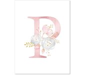 Baby Poster Name Personalized Girl Bedroom Kids Room Decoration Chambre bebe Fille Toile Murale Affiche Cuadros Decor