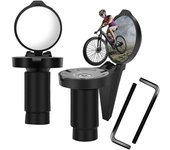 2pcs Bike Rearview Mirror, Bike Mirrors, 360 Adjustable Handlebar Mirror Convex Mirror, Electric Scooter Rearview Mirror