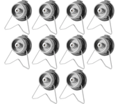 1-10PCS Butane Adapter with Bracket Camping Butane Gas Conversion Joint Outdoor Stove Adapter Screw Valve Gas Cooker Connector